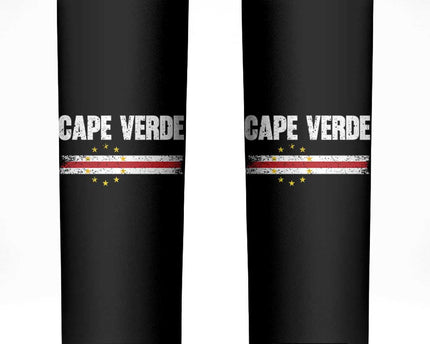 Cape Verde Pride Vintage Cape Verdean Flag 10 Stars Skinny Tumbler