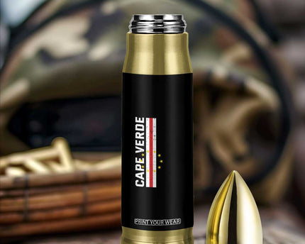 Cabo Verde Pride Vintage Jersey Cape Verdean Flag Bullet Tumbler