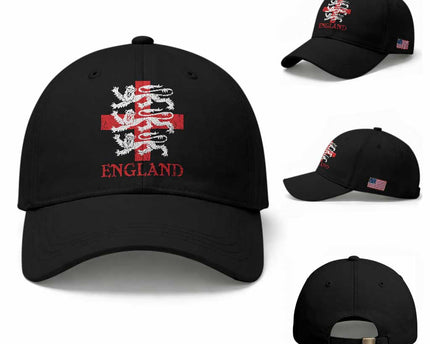 England Three Lions Symbol English Pride Souvenir Baseball Cap