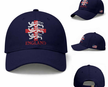 England Three Lions Symbol English Pride Souvenir Baseball Cap