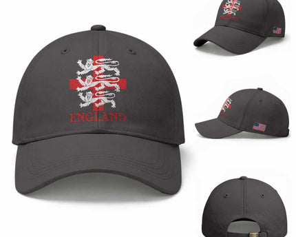 England Three Lions Symbol English Pride Souvenir Baseball Cap