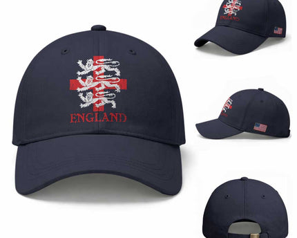England Three Lions Symbol English Pride Souvenir Baseball Cap