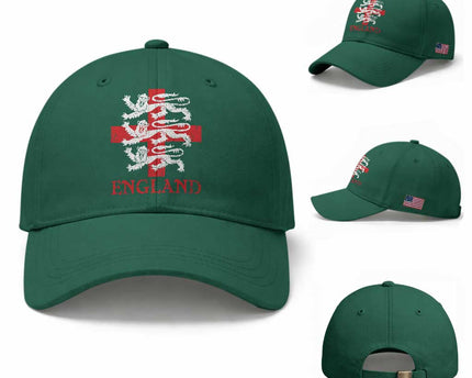 England Three Lions Symbol English Pride Souvenir Baseball Cap