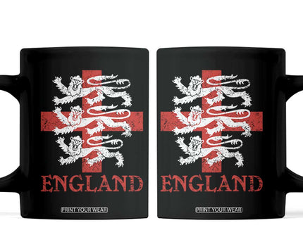 England Three Lions Symbol English Pride Souvenir Coffee Mug