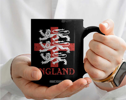 England Three Lions Symbol English Pride Souvenir Coffee Mug