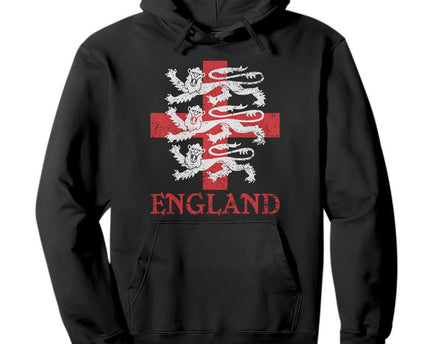 England Three Lions Symbol English Pride Souvenir Hoodie