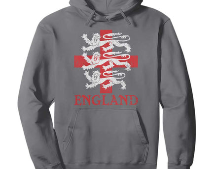 England Three Lions Symbol English Pride Souvenir Hoodie