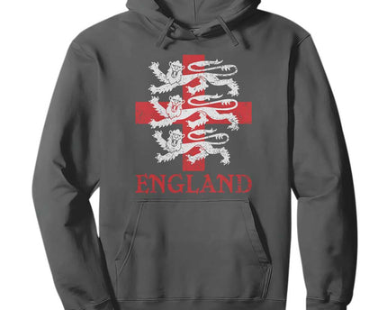 England Three Lions Symbol English Pride Souvenir Hoodie