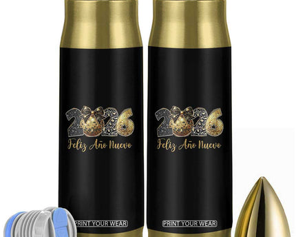 Spanish New Year 2026 Bullet Tumbler Feliz Ano Nuevo NYE Party Disco Ball