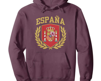 Espana Escudo Retro Spain Coat of Arms Espanol Hoodie