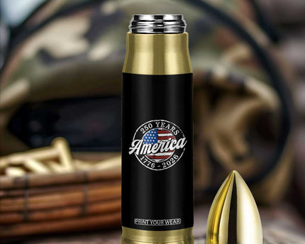 America 250 Years 1776 2026 Bullet Tumbler 250th Anniversary USA Vintage USA Flag