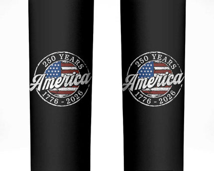 America 250 Years 1776 2026 Skinny Tumbler 250th Anniversary USA Vintage USA Flag