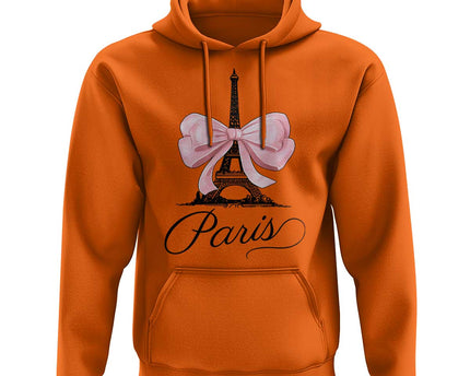 Eiffel Tower French Hoodie Paris Coquette France Pink Bow Aesthetic