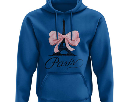 Eiffel Tower French Hoodie Paris Coquette France Pink Bow Aesthetic
