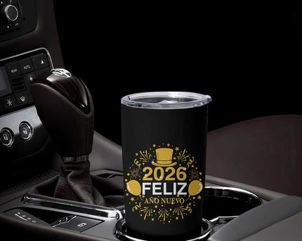 Spanish Mexican New Year 2026 Tumbler Cup Feliz Ano Nuevo NYE Party