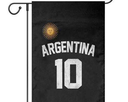 Argentina Football Number 10 Jersey Style Garden Flag Soccer Fan