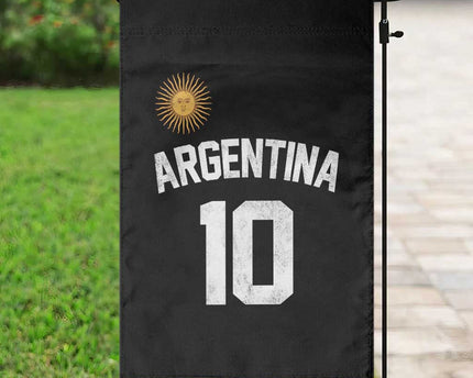 Argentina Football Number 10 Jersey Style Garden Flag Soccer Fan