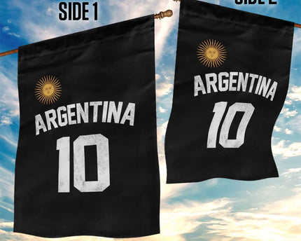 Argentina Football Number 10 Jersey Style Garden Flag Soccer Fan