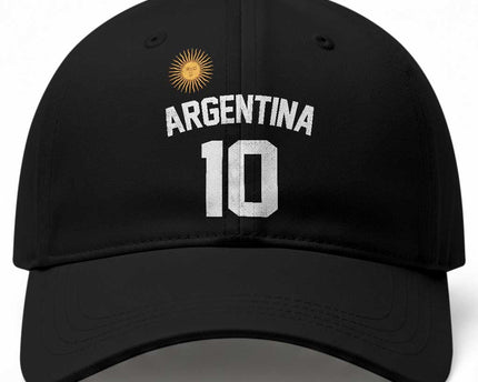 Argentina Football Number 10 Jersey Style Baseball Cap Soccer Fan