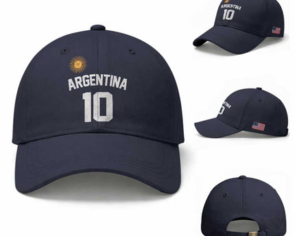 Argentina Football Number 10 Jersey Style Baseball Cap Soccer Fan
