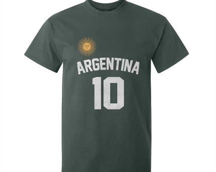 Argentina Football Number 10 Jersey Style T-Shirt For Kid Soccer Fan