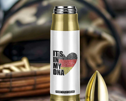 German Pride Bullet Tumbler It Is In My DNA Patriotic Germany Flag
