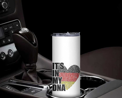 German Pride Skinny Tumbler It Is In My DNA Patriotic Germany Flag