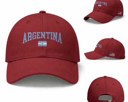 Argentina Sports Throwback Design Vintage Argentinian Flag Baseball Cap