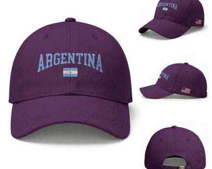 Argentina Sports Throwback Design Vintage Argentinian Flag Baseball Cap