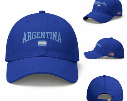 Argentina Sports Throwback Design Vintage Argentinian Flag Baseball Cap