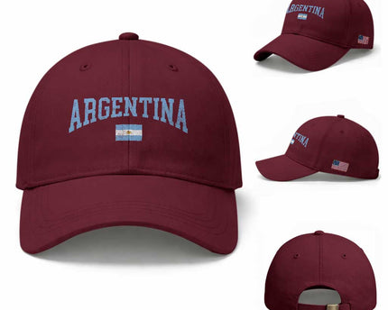 Argentina Sports Throwback Design Vintage Argentinian Flag Baseball Cap