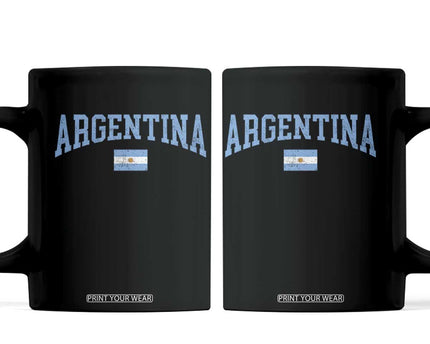 Argentina Sports Throwback Design Vintage Argentinian Flag Coffee Mug