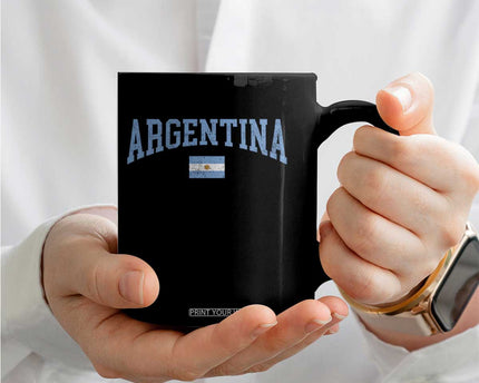 Argentina Sports Throwback Design Vintage Argentinian Flag Coffee Mug