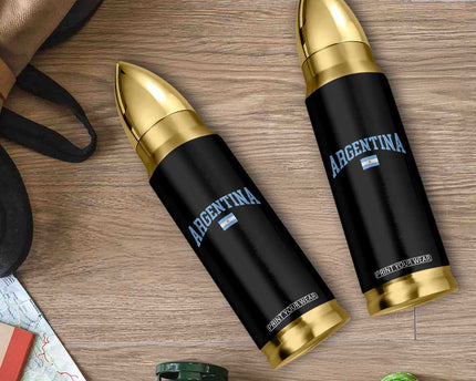 Argentina Sports Throwback Design Vintage Argentinian Flag Bullet Tumbler
