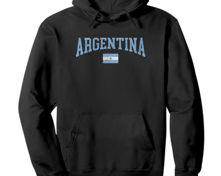 Argentina Sports Throwback Design Vintage Argentinian Flag Hoodie