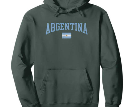 Argentina Sports Throwback Design Vintage Argentinian Flag Hoodie