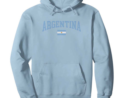 Argentina Sports Throwback Design Vintage Argentinian Flag Hoodie