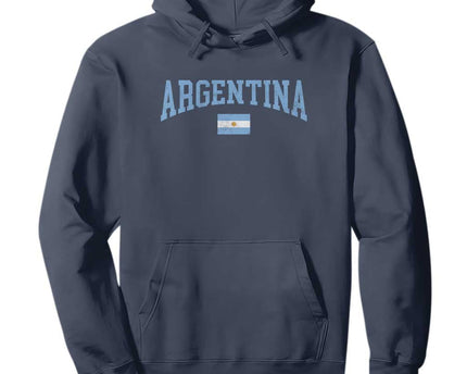 Argentina Sports Throwback Design Vintage Argentinian Flag Hoodie