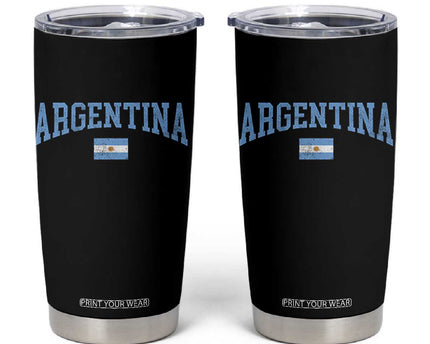 Argentina Sports Throwback Design Vintage Argentinian Flag Tumbler Cup