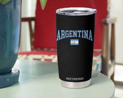 Argentina Sports Throwback Design Vintage Argentinian Flag Tumbler Cup