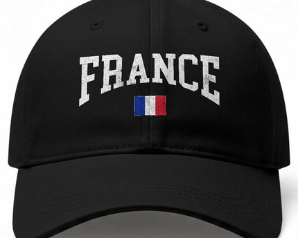 France Sports Throwback Design Vintage French Flag Baseball Cap