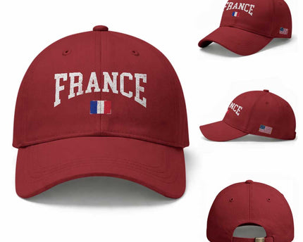 France Sports Throwback Design Vintage French Flag Baseball Cap
