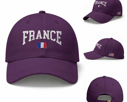 France Sports Throwback Design Vintage French Flag Baseball Cap