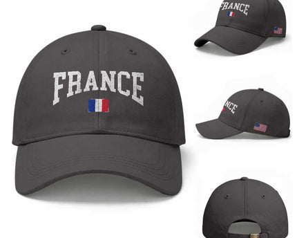 France Sports Throwback Design Vintage French Flag Baseball Cap