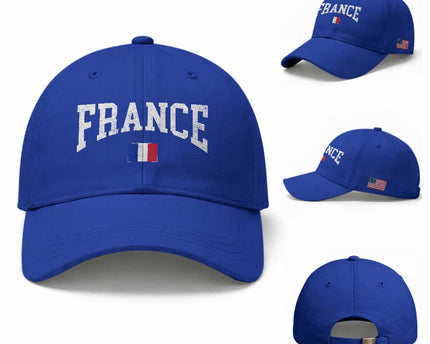 France Sports Throwback Design Vintage French Flag Baseball Cap