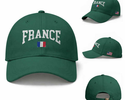 France Sports Throwback Design Vintage French Flag Baseball Cap