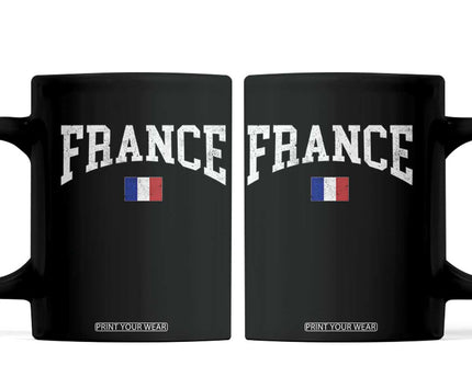 France Sports Throwback Design Vintage French Flag Coffee Mug