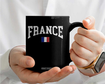 France Sports Throwback Design Vintage French Flag Coffee Mug
