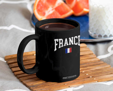 France Sports Throwback Design Vintage French Flag Coffee Mug