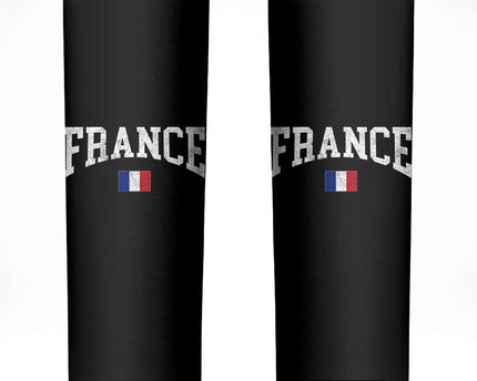 France Sports Throwback Design Vintage French Flag Skinny Tumbler